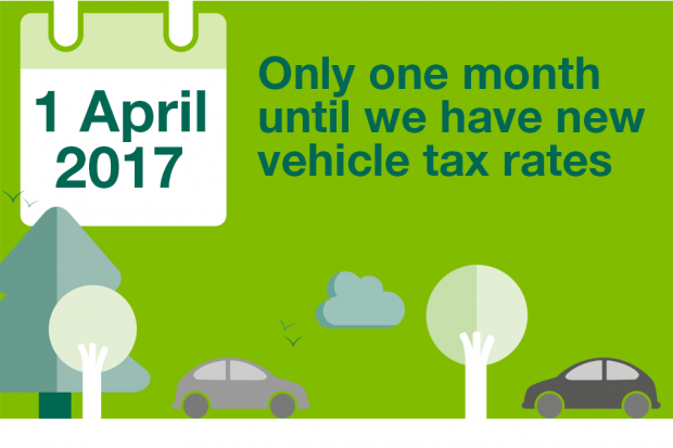 Only one month to go until we have new vehicle tax rates