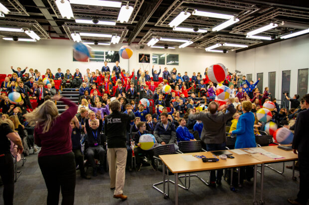 Attendees taking part in an activity at the Code Challenge.